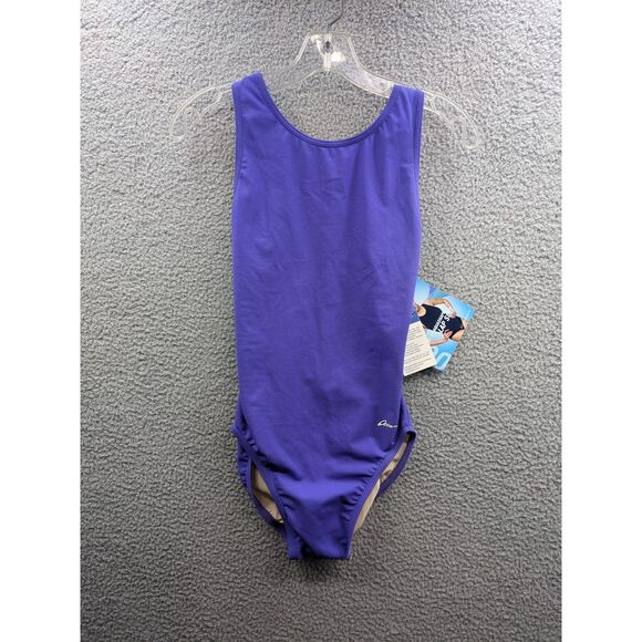 NWT Dolfin Ocean Aquashape Moderate One Piece Lap Swim Suit Purple sz 32/6 - Picture 1 of 11
